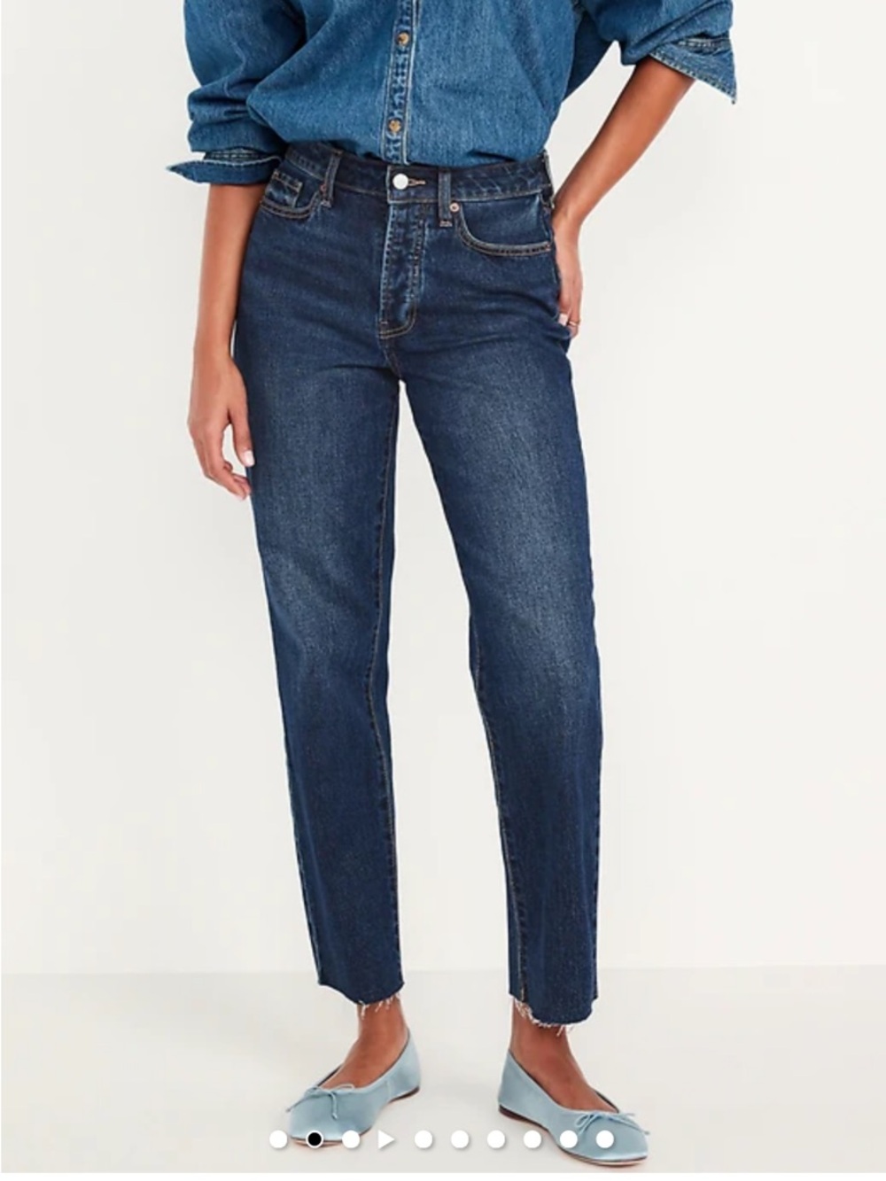 High-Waisted Button-Fly OG Straight Ankle Jeans - Old Navy